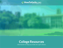 Tablet Screenshot of howtogetin.com